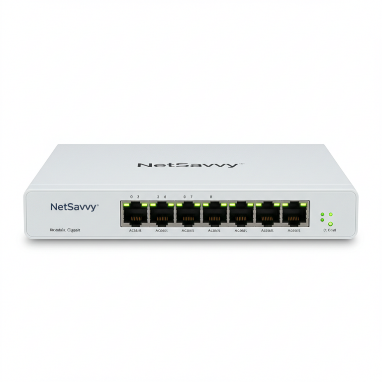 6. NetSavvy 8-Port Gigabit Switch