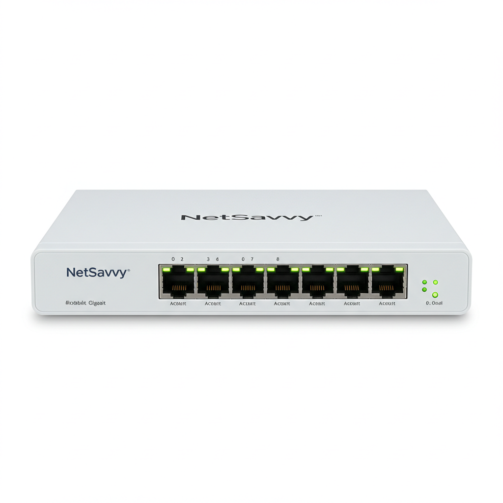 6. NetSavvy 8-Port Gigabit Switch